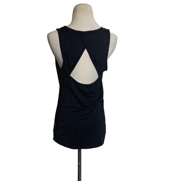 Old Navy active black open back tank top size M - Picture 2 of 8